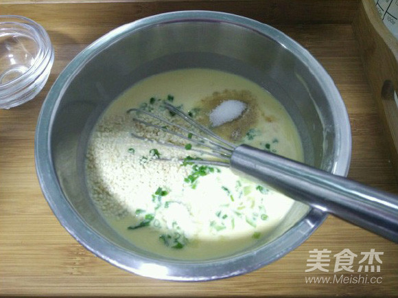 Scallion Milk Omelette recipe