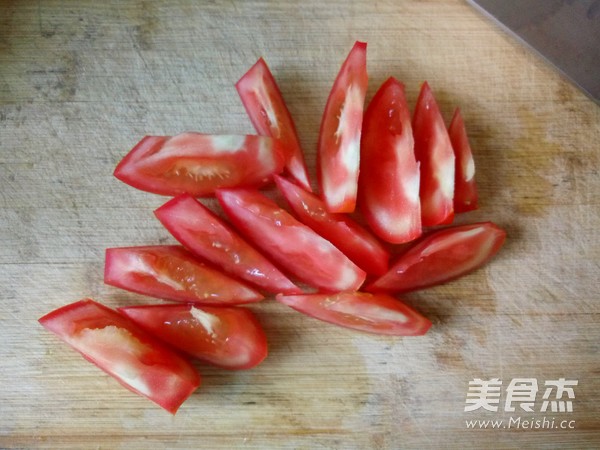 Tomato and Egg Soup Rice Cake recipe