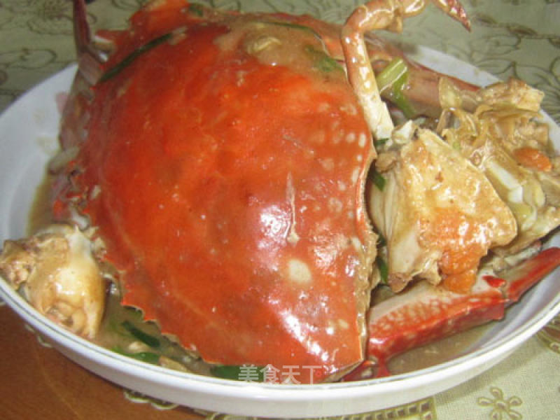 Scallion Ginger Flower Crab recipe