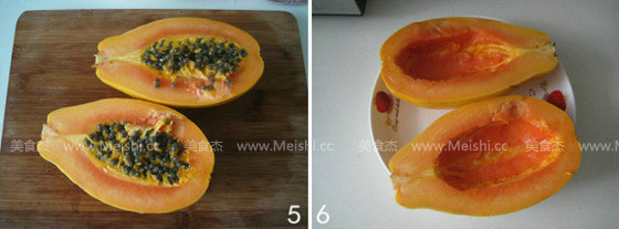 Papaya Stewed Peach Gum recipe