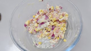 Salad Corn Ham Rye Oatmeal recipe