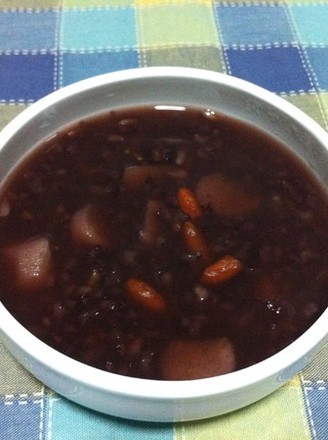 Three Rice Yam and Wolfberry Porridge recipe