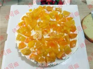 #aca烤明星大赛#cream Fruit Cake recipe