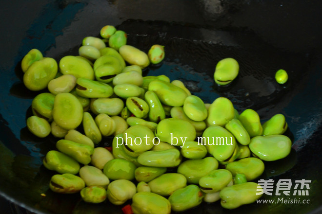 Fried Edamame with Potherb Mustard recipe