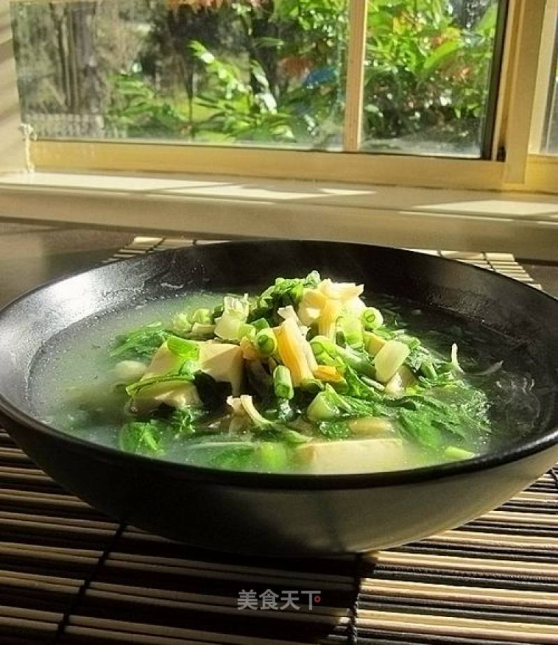 Jiang Yaozhu Shepherd's Purse Tofu Soup recipe