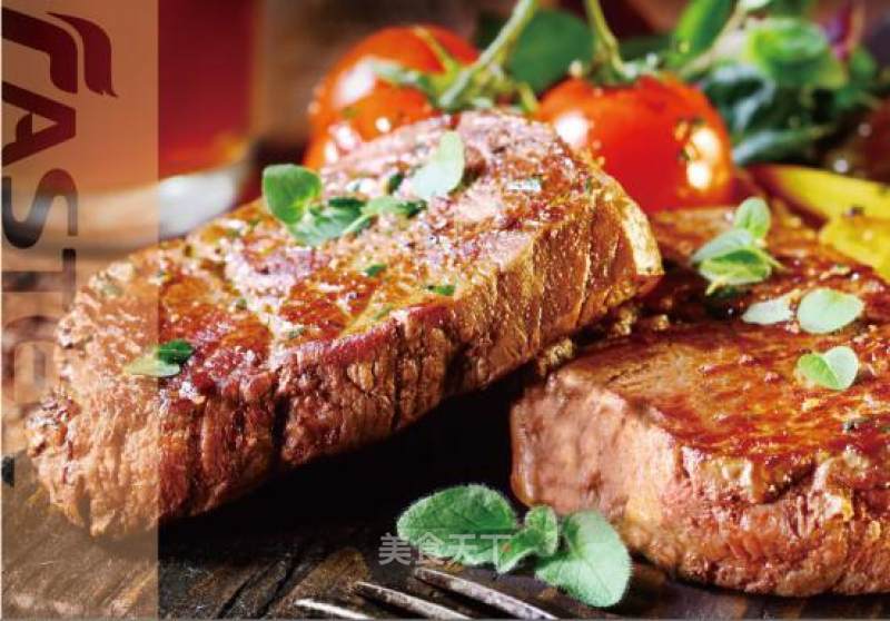 [food in Fastee] Black Pepper Red Wine Filet Steak with Shiitake Mushrooms (barbecue)