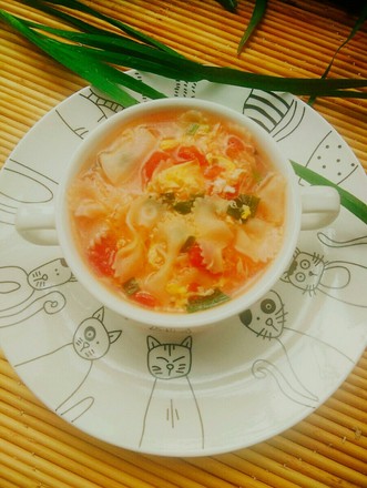 Tomato Egg Butterfly Noodle