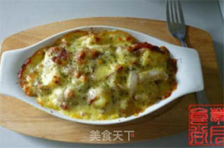 Baked Potatoes with Cheese and Bacon recipe