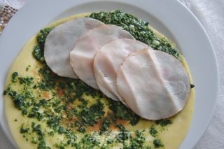 Spinach Ham Pancakes recipe