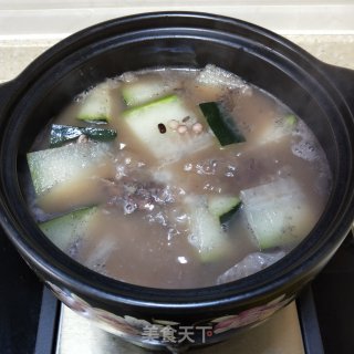 Adzuki Bean, Barley, Winter Melon Soup recipe