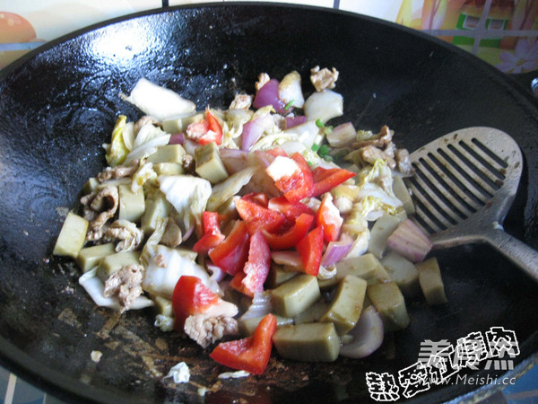 Stir-fried Mung Bean Jelly recipe