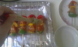 Colorful Meat Skewers recipe