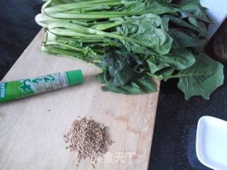 [northeast] Sesame Spinach Pier recipe