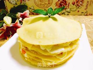 #新良第一节烤大赛#mango Layer Cake recipe