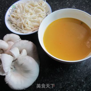 Mushroom Noodles in Broth recipe