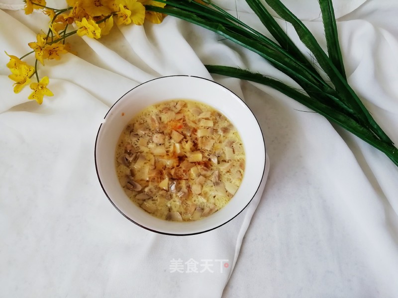 Mushroom Shrimp Steamed Egg recipe
