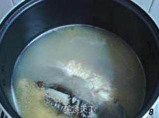 Warm Crucian Carp and Watercress Soup with Rice recipe