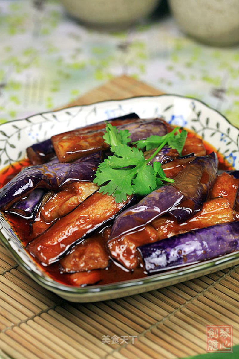 Fried Eggplant with Barbecue Sauce recipe