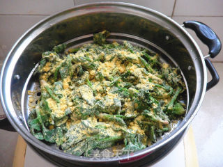 Steamed Spinach with Coarse Grains recipe