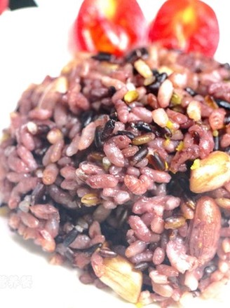 Peanut Sweet Potato Purple Rice recipe