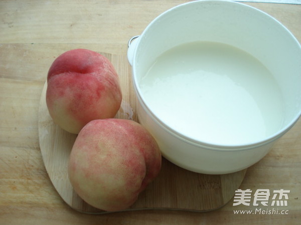 Honey Fresh Peach Yogurt Drink recipe