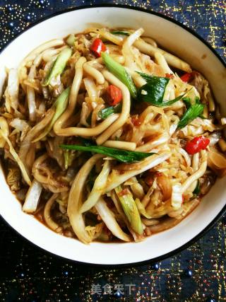 Stir-fried Noodles with Lotus Vegetables recipe