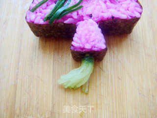 Plum, Orchid, Bamboo and Chrysanthemum [flower Sushi] recipe