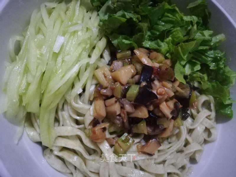 Mung Bean Noodles with Mushroom Sauce recipe