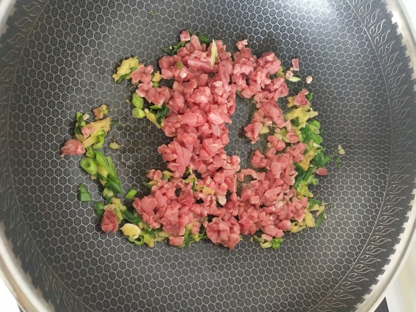 Olive Vegetable Minced Pork Edamame recipe