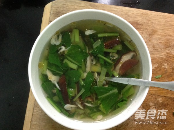 Mushroom and Choy Sum Soup recipe