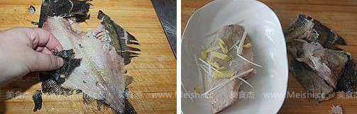 Steamed Butterfly Fish with Golden Silver Garlic recipe