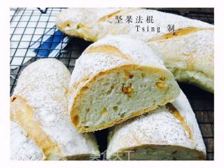 Non-kneading Nut Baguette (super Detailed Illustration) recipe