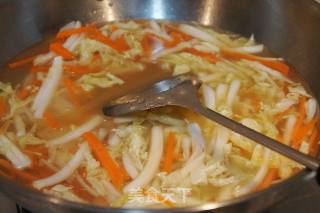 #trust之美#matsutake and Cabbage Stewed Vermicelli recipe