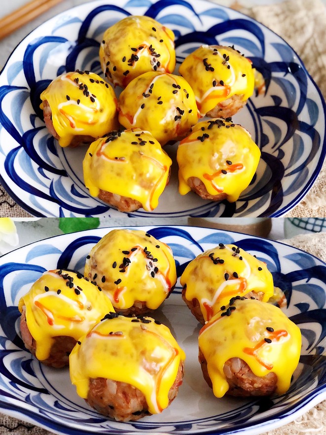 Grilled Rice Balls with Tuna and Cheese, Really Delicious, The Value in The Bento Box recipe
