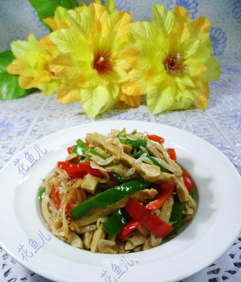 Stir-fried Shrimp with Double Pepper and Dried Five Spices