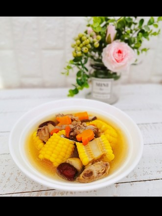 Nutritional Tonic, Delicious Carrot, Corn, Mushroom and Chicken Soup recipe