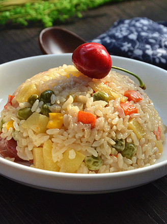 Braised Rice with Mixed Vegetables