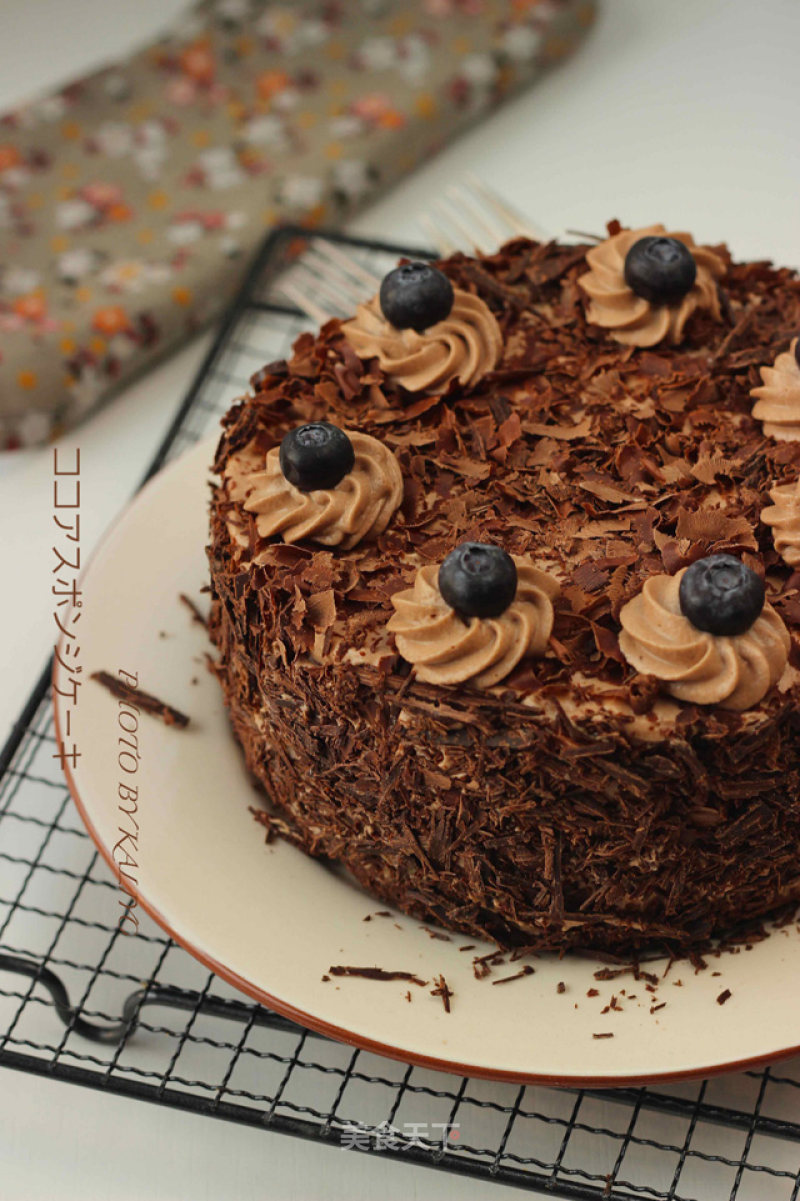 【cocoa Sponge Cake】simple and Beautiful recipe