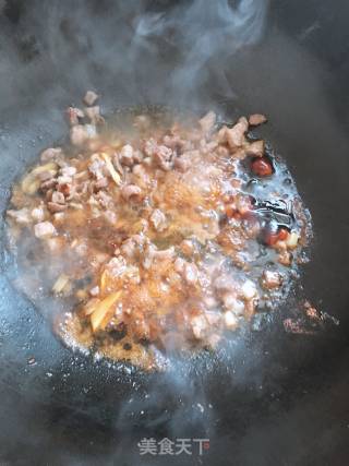 Stir-fried Minced Pork with Beans recipe
