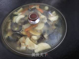 Braised Sea Cucumber with Pleurotus Eryngii recipe