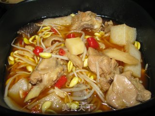 Sour Bamboo Shoots and Papaya Chicken recipe