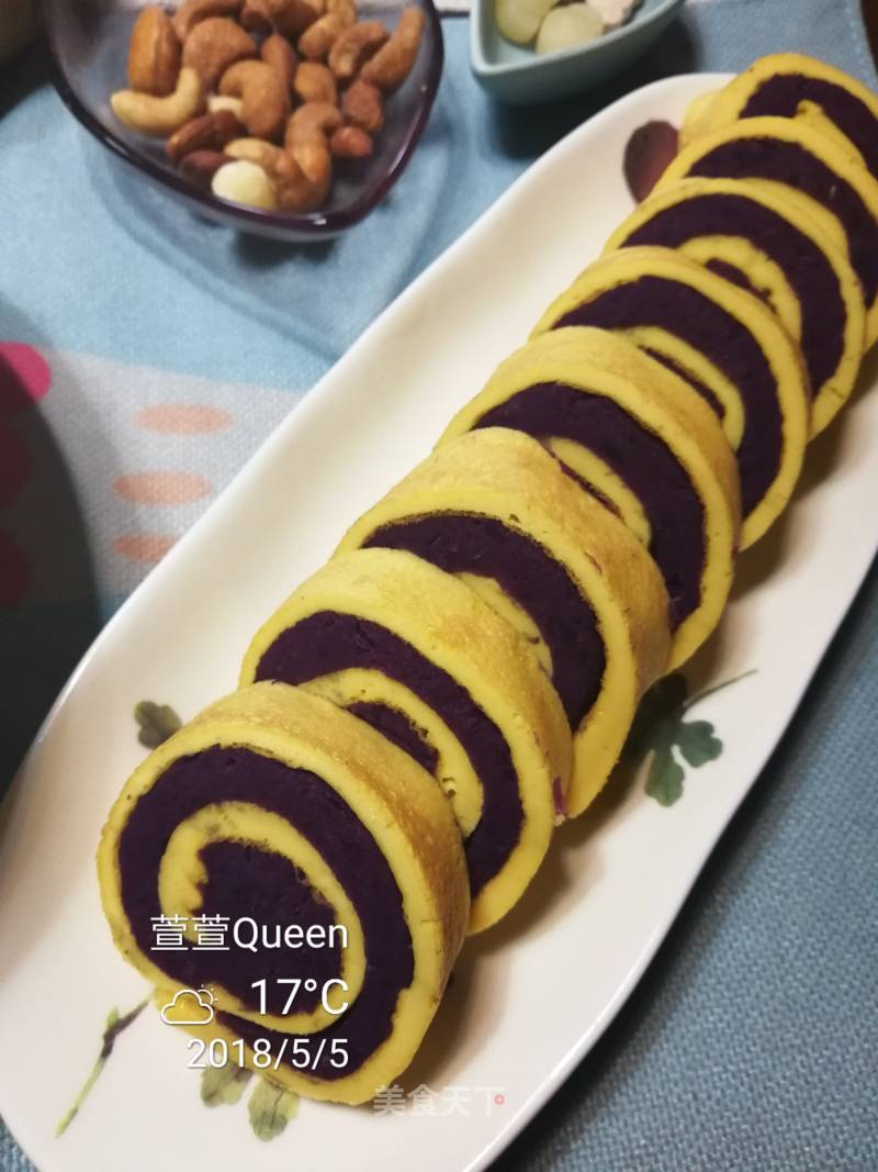 Purple Sweet Potato Omelet recipe
