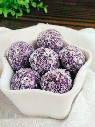 Purple Sweet Potato Coconut Ball