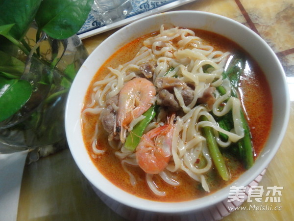 Seafood Lamb Noodle Soup recipe