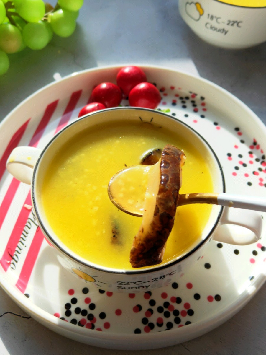 Simmered Sea Cucumber in Golden Soup