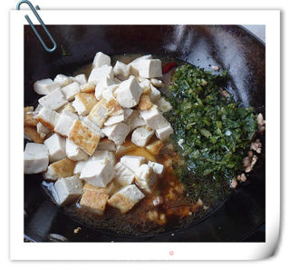 Braised Tofu with Potherb Mustard recipe