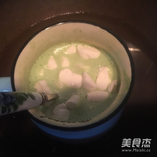 Matcha Pudding without Baking recipe