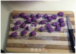 Purple Potato Taro Balls recipe