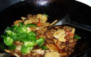 Stir-fried Rice Cake with Spicy Chicken recipe