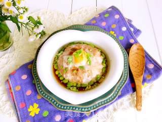 Salted Egg Steamed Meat Cake recipe